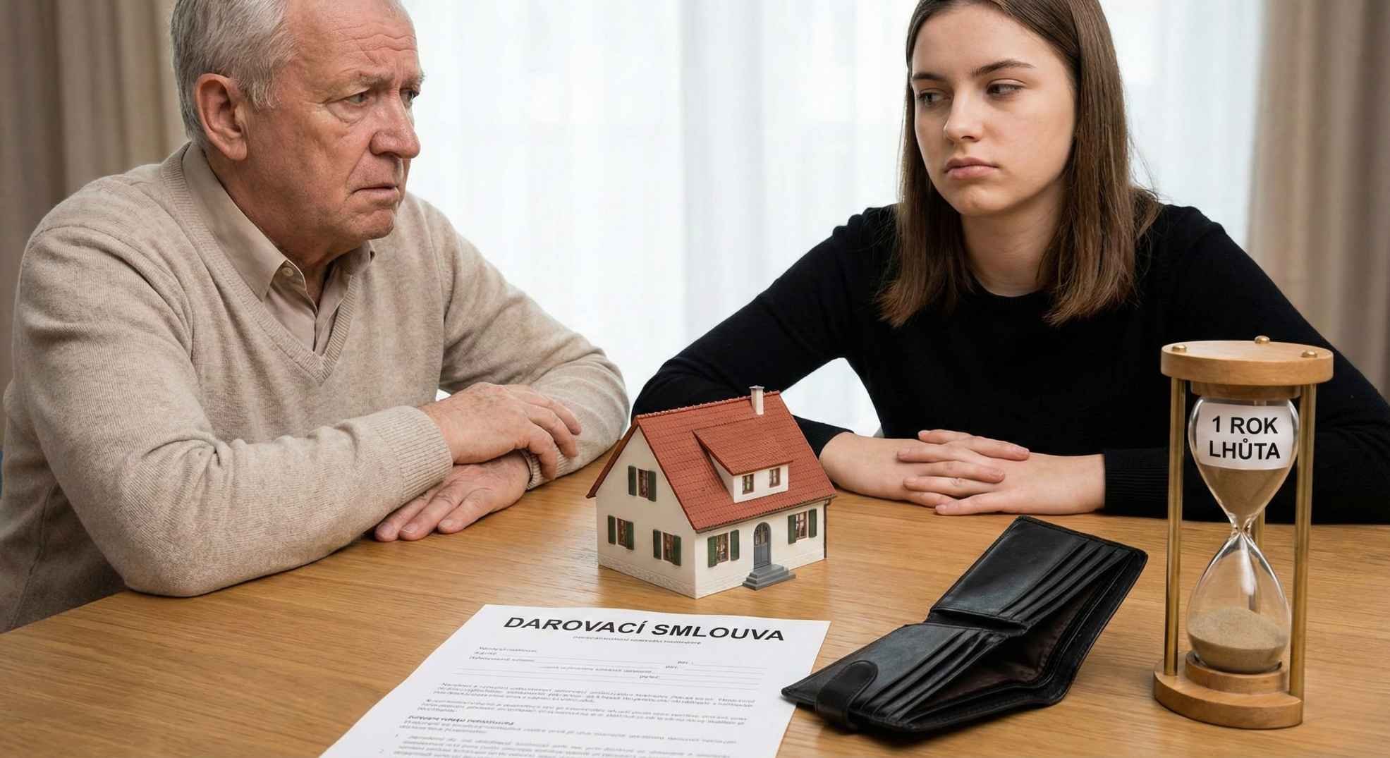 čekání na darovací smlouvu